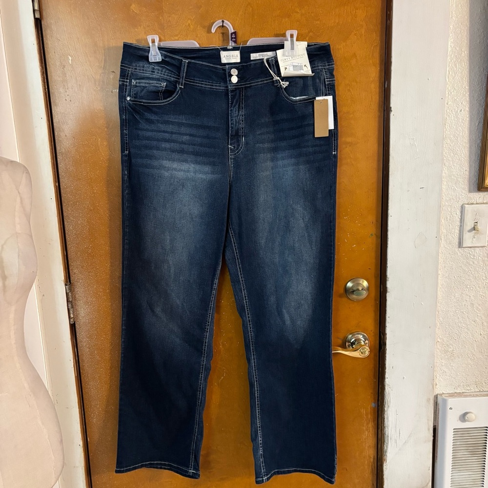 Angels jeans.  Wide bootcut. 20w.